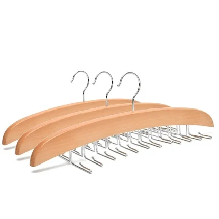 1pc Tank Top Hangers, Bra Ties Organizer For Closet, 24 Storage Hooks, Non-Slip Hanging Tie Holder, Closet Organize And Storage For Neckties Belts Scarves Tank Tops Accessories